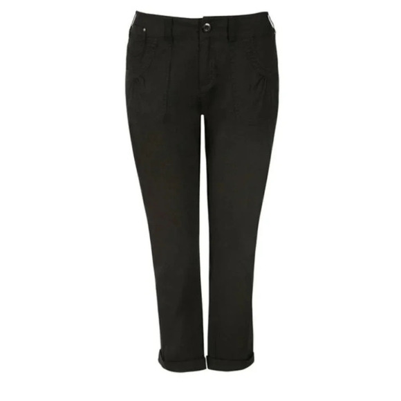 Ricki's Cropped Ankle Pants Black Cotton Capri Mid Rise Size 2 NWOT - Picture 15 of 15